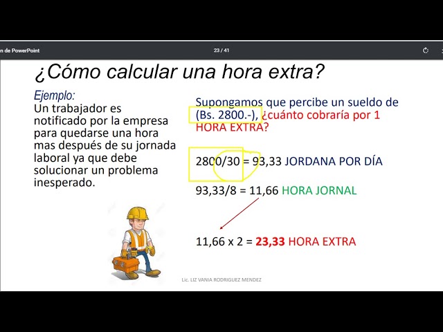 Cómo calcular horas extras 1 CÓMO CALCULAR HORAS EXTRAS
