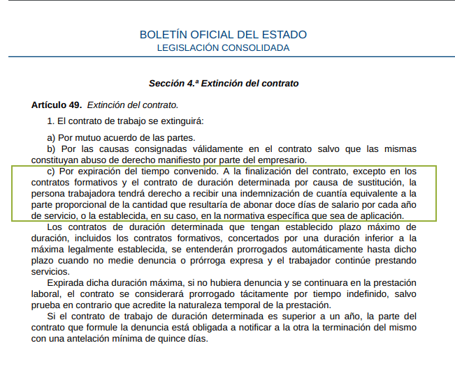 Cómo revisar contrato temporal 1 Fin del contrato temporal. ¿A qué tengo derecho?